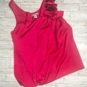 H&M Pink Silk sleeveless Blouse Size 4